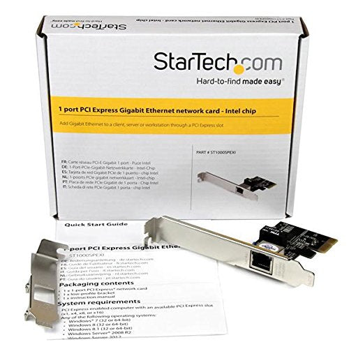 Startech.Com 1 Port Gigabit Ethernet Network Card   Pci Express, Intel I210 Nic   Single Port Pcie Network Adapter Card With Int