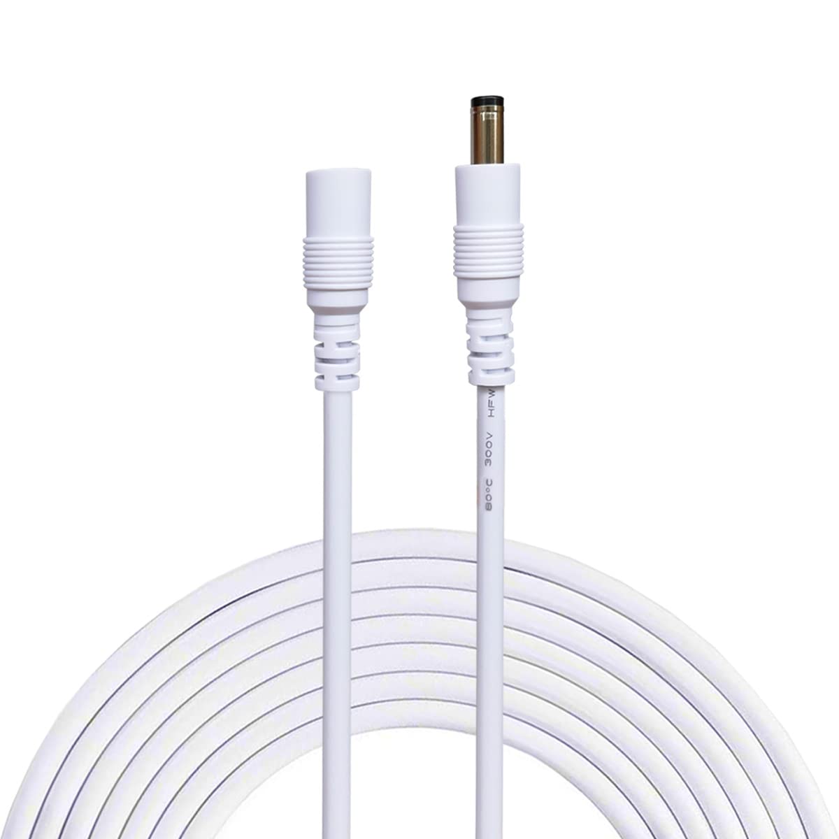 Liwinting 5M/16.4Feet Dc Extension Cable, 12V Dc Power Adapter Plug Extension Cord 5.5Mm X 2.1Mm Male To Female Extension Wire F