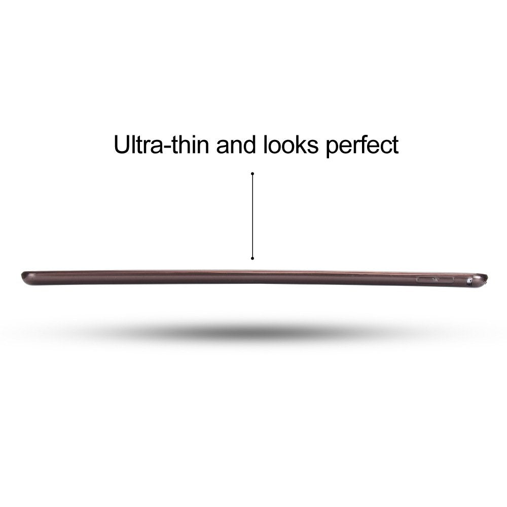 Asgens Case For Ipad 9.7 5Th/6Th Generation 2017/2018, Black Clear Slim Silicon Soft Tpu Tablet Computer Case [Shock Absorptio