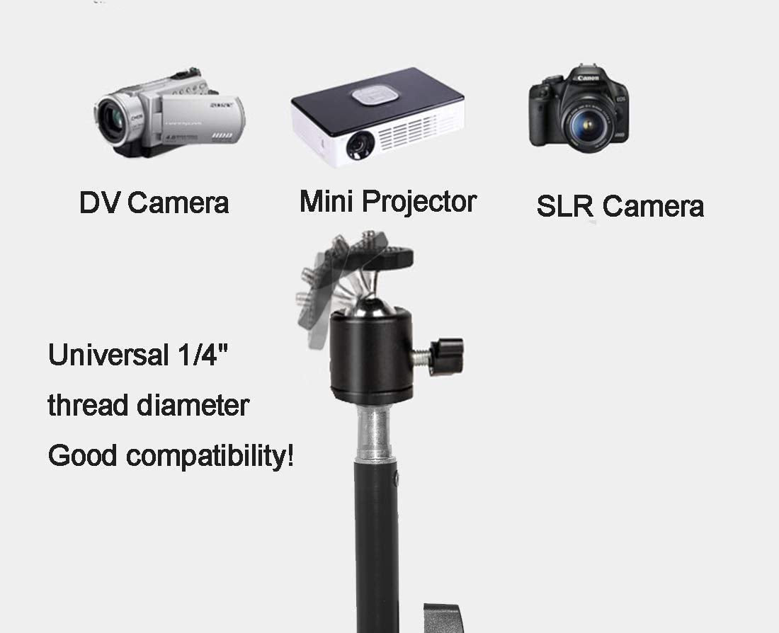 Projector Tripod Stand, Portable Tripod Mount Floor Stand, Folding Floor Tripod Projector Photography Light Stand, Adjustable He