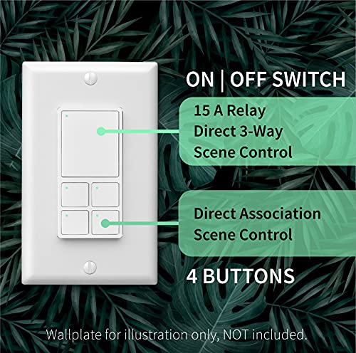 Zooz 700 Series Z Wave Plus Mesh Network Scene Controller Zen32, White | Z Wave Hub Required