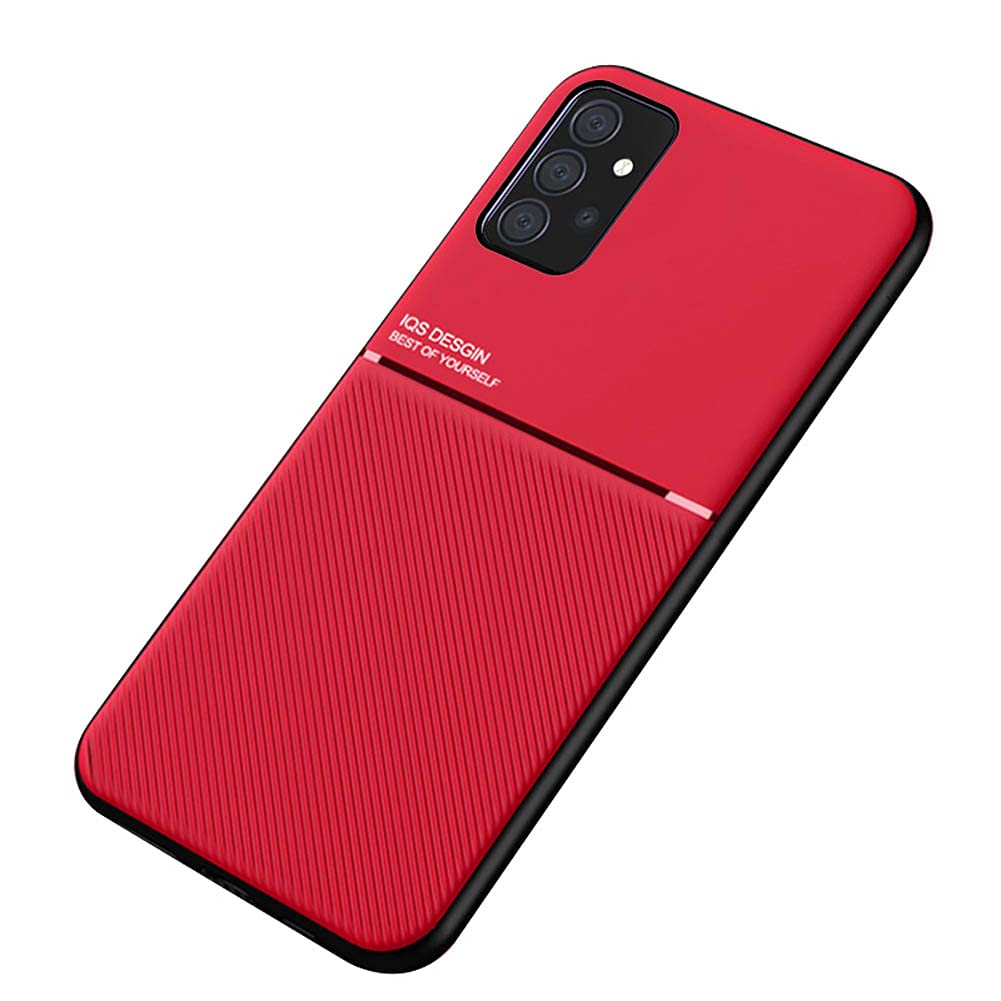 Kepuch Mowen Case Cover Bumper Built In Metal Plate For Samsung Galaxy A52 5G   Red