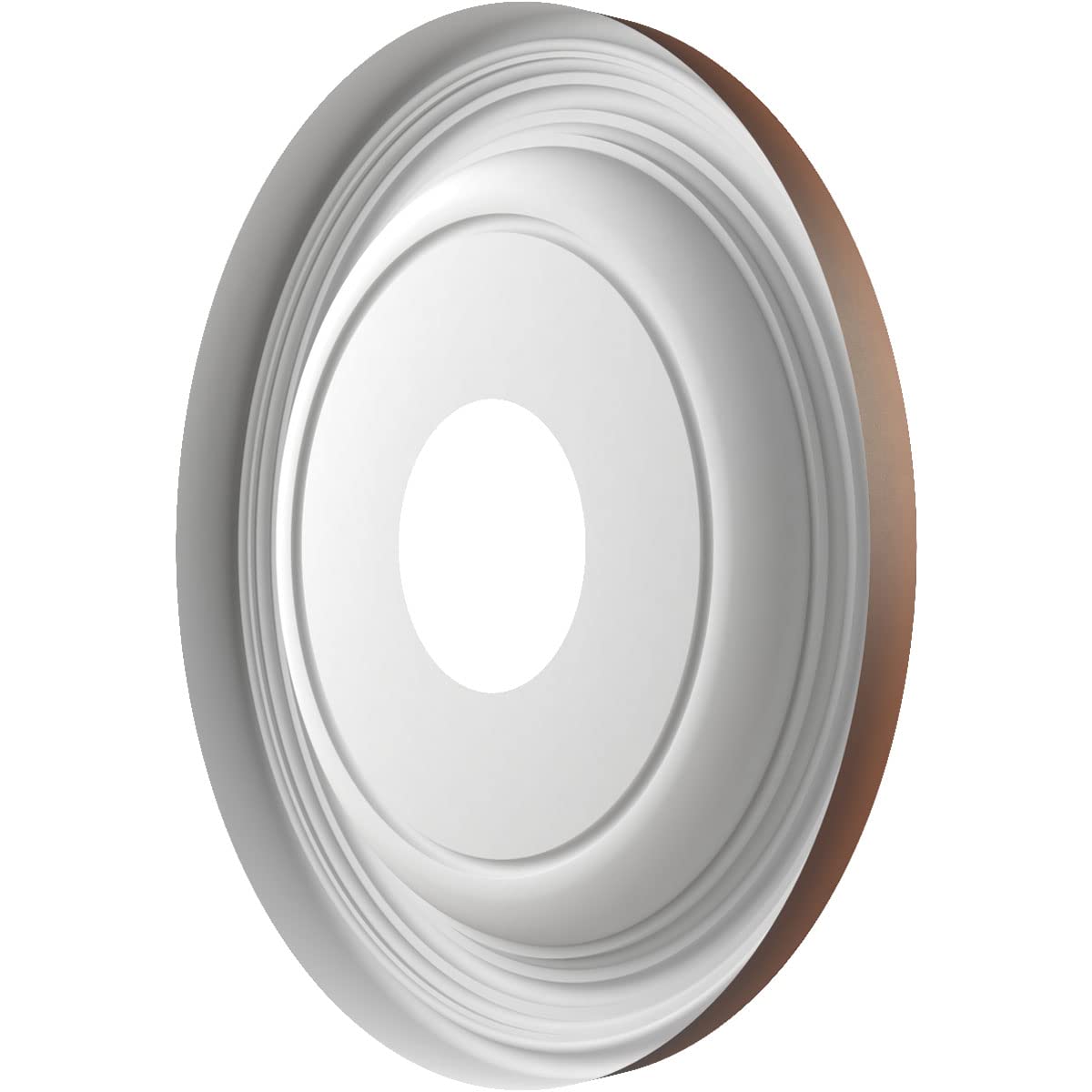 Ekena Millwork 13''Od X 3 1/2''Id X 1 1/4''P Traditional Thermoformed Pvc Ceiling Medallion (Fits Canopies Up To 7 1/2''), Unive
