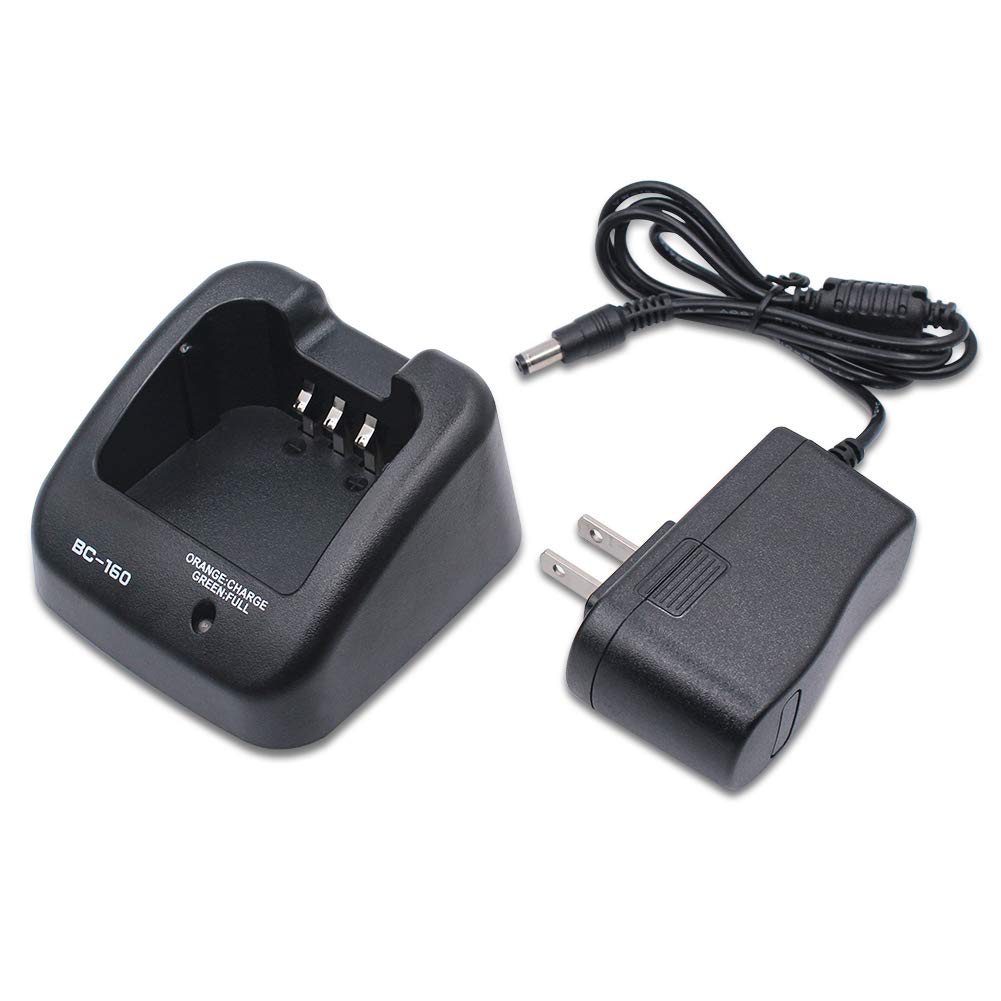 Aimtobest Bc 160 Charger Compatible For Icom Radio Ic A14 Ic F14 Ic F24 Ic F33Gs Ic F33Gt Ic F3011 Ic F4011 Ic F3161 Ic F4161 Bp 232N Bp 232H (Not Fit For Icom Ic A16 Radio)