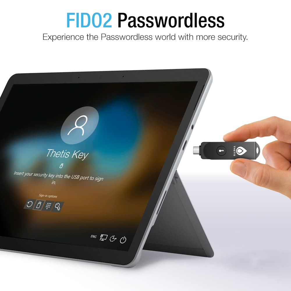 Thetis Pro Fido2 Security Key, Two Factor Authentication Nfc Security ...