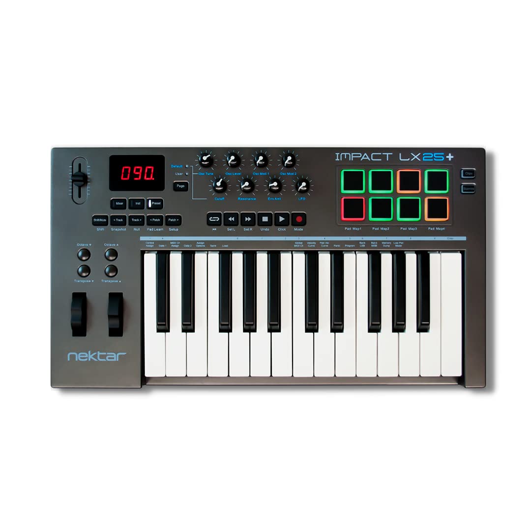 Nektar Impact Lx25 Plus 25 Key Usb Midi Keyboard Controller