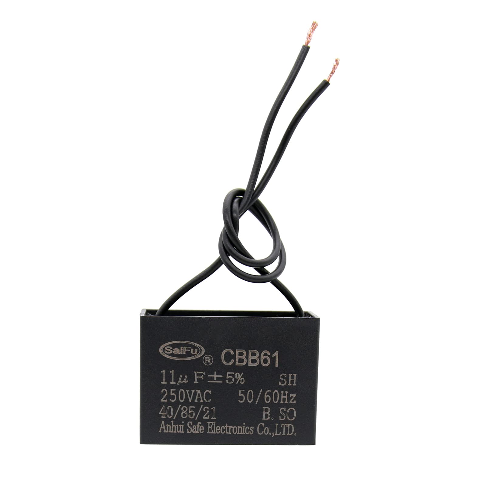 Akzytue Cbb61 Capacitor 11Uf 250V Ac Ceiling Fan 2 Wire 50/60Hz For Starting Electric Fan Generator Pump Motor