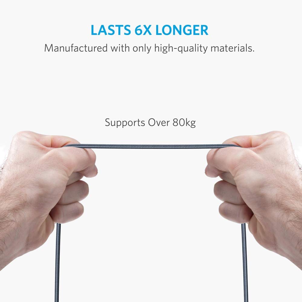 Usb Type C Cable, Anker Powerline+ Usb C To Usb 3.0 Cable (6Ft), High Durability, For Samsung Galaxy Note 8, S8, S8+, S9, S10, S