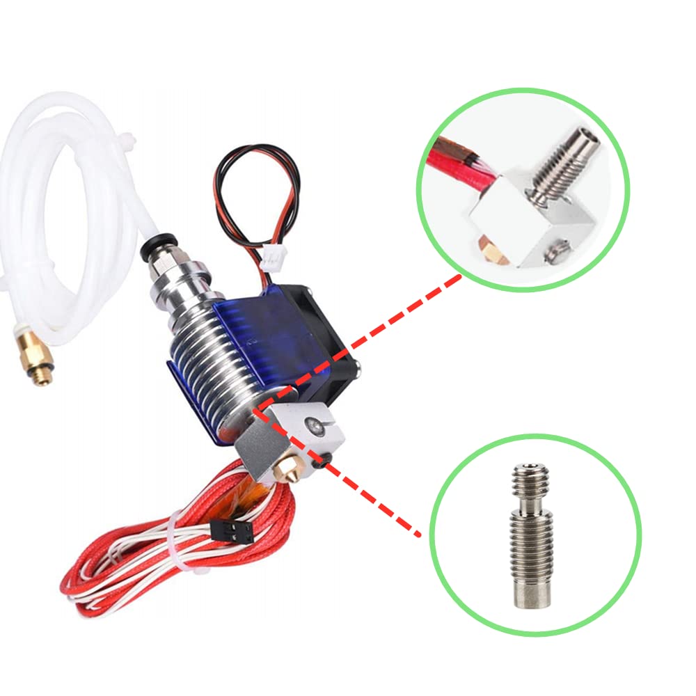 All Metal Heatbreak Throat For V6 Reprap 3D Printer Hotend 1.75Mm (Pack Of 5Pcs)