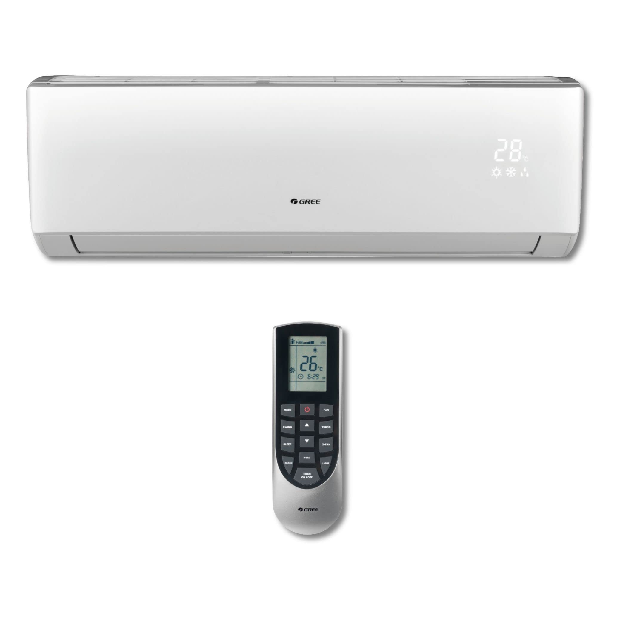 Gree 42,000 Btu Multi21+ Dual-Zone Wall Mount Mini Split Air Conditioner Heat Pump 208/230V Seer 21 (9-18)