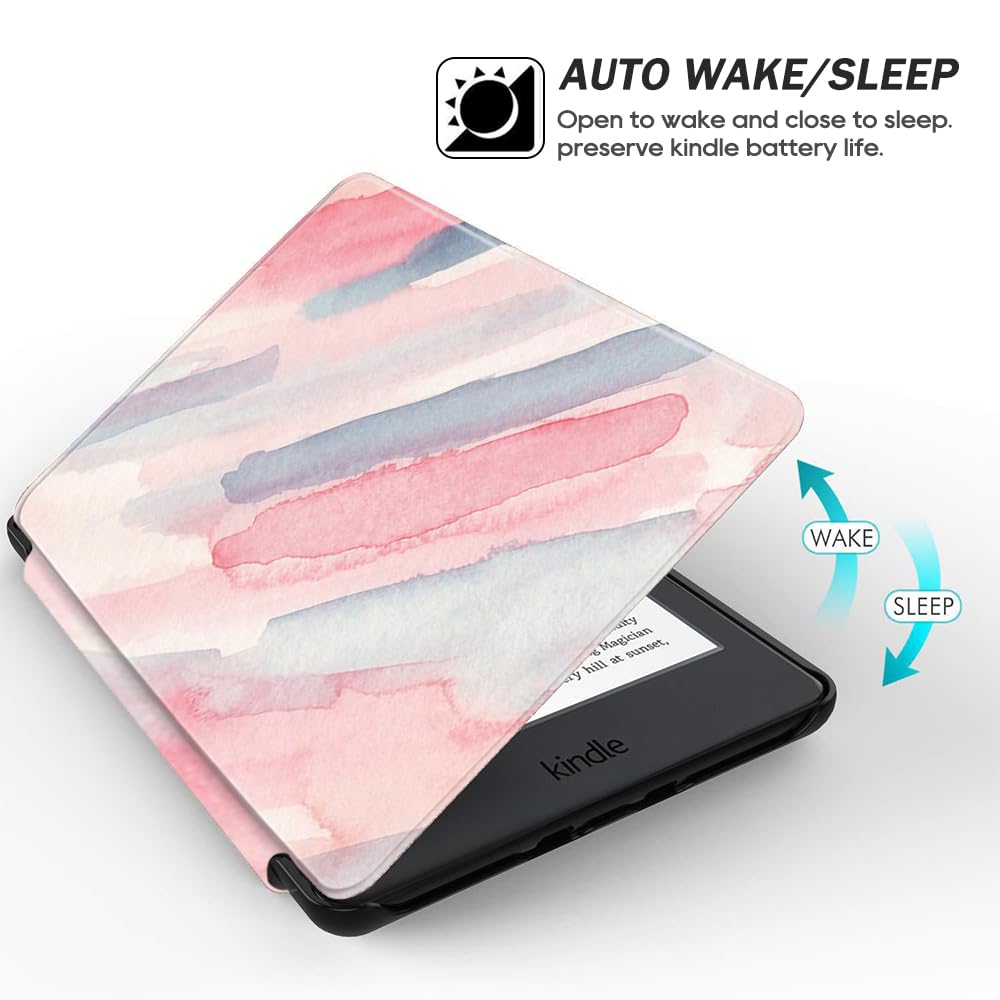 Scsvpn Slim Case For 6.8 Kindle Paperwhite, Premium Pu Leather Smart Cover For Kindle Paperwhite 11Th Generation 2021 & Kindle P