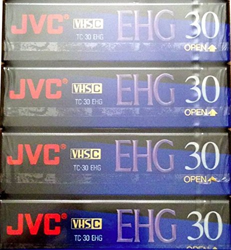 Jvc Ehg (Extra High Grade Compact) 30 Vhs C 4 Pack
