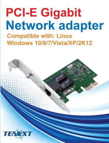 Realtek Chipset Gigabit Pci Express Ethernet Network Interface Card With Low Profile Bracket (No Software))