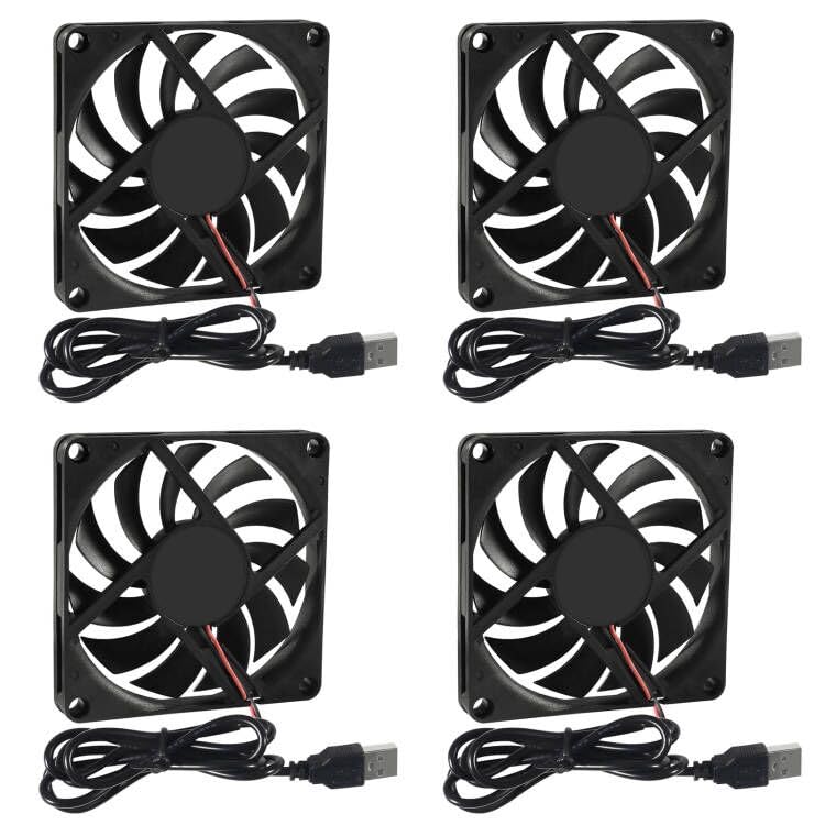 Umlife 4 Pack Dc 5V Usb Brushless Cooling Fan