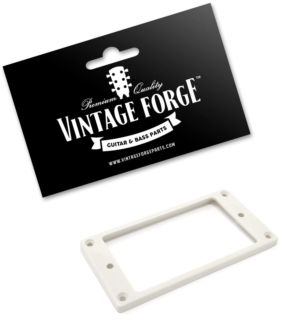 Vintage Forge Humbucker Pickup Mounting Ring Slanted 5mm-7mm White for Epiphone Guitars HR120F-WHT