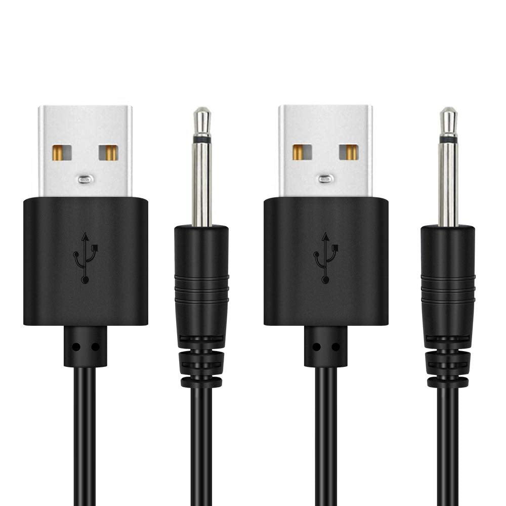 Batsoeasy 2 Pack 2.7Ft Replacement Dc Charging Cable, Usb To Dc 2.5Mm Fast Charger Cord Adapter   2.5Mm (This Is Not Barrel Jack