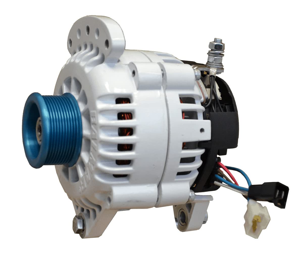 Balmar Alternator 100 Amp 12V 3.15'' Dual Foot Saddle J10 Pulley W/Isolated Ground,WBAUVB0B5ZX1347