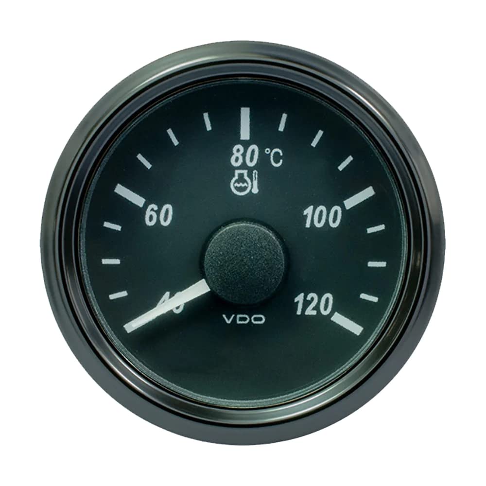 Vdo Singleviu 52Mm (2-1/16'') Water Temp. Gauge - Euro - 120 C - 291-22 Ohm,WBAUVB09B3LSXBN