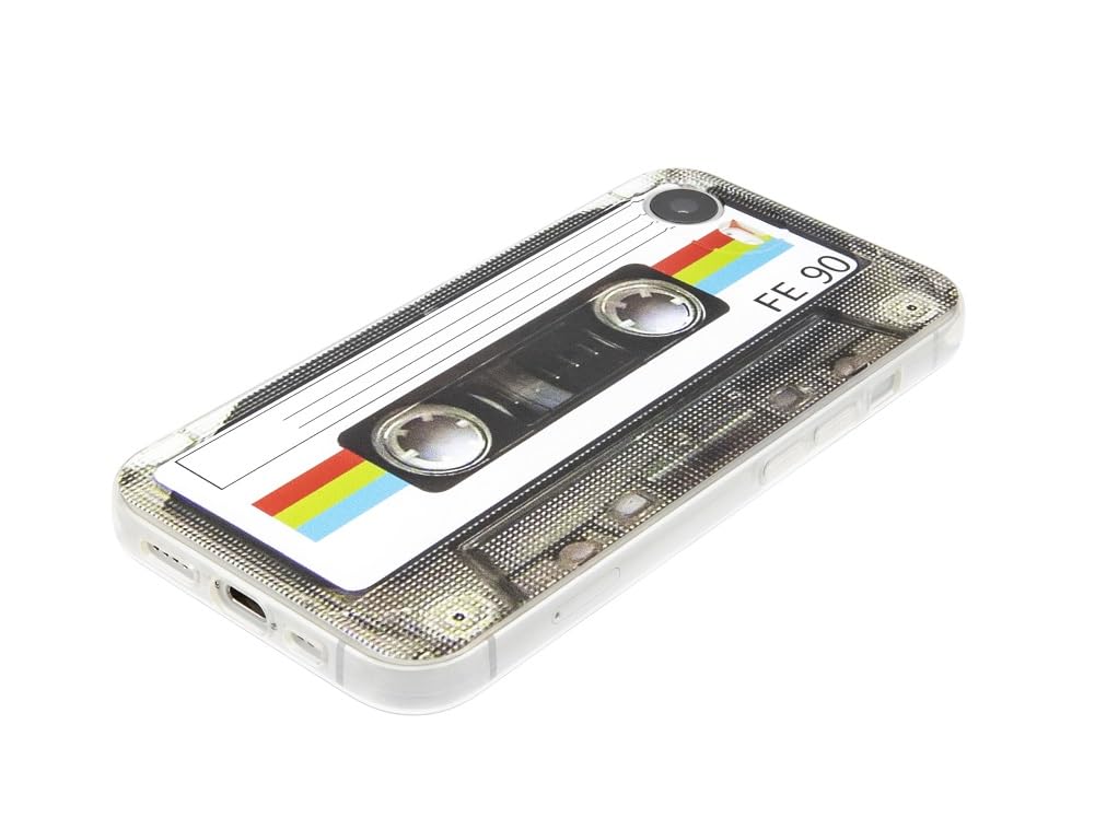 Fateamll Case For Iphone 16E Matte Finish Heavy Duty Soft Back Cover With Reinforced Corners Tpu Soft Bumper Retro Cassette Tape