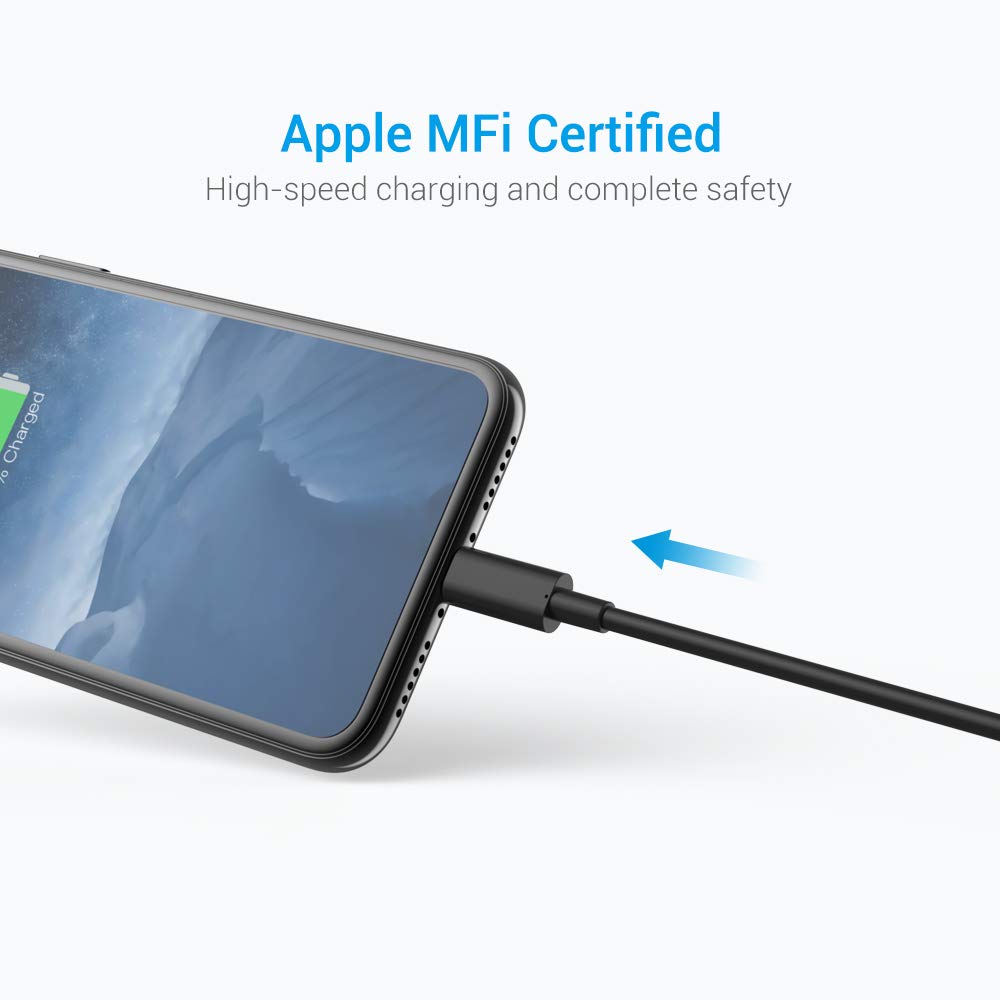Lightning Cable Certified   Nikolable Iphone Charger 3Pack 6Ft Lighting To Usb A Charging Cord Compatible With Iphone 14 13 12 1