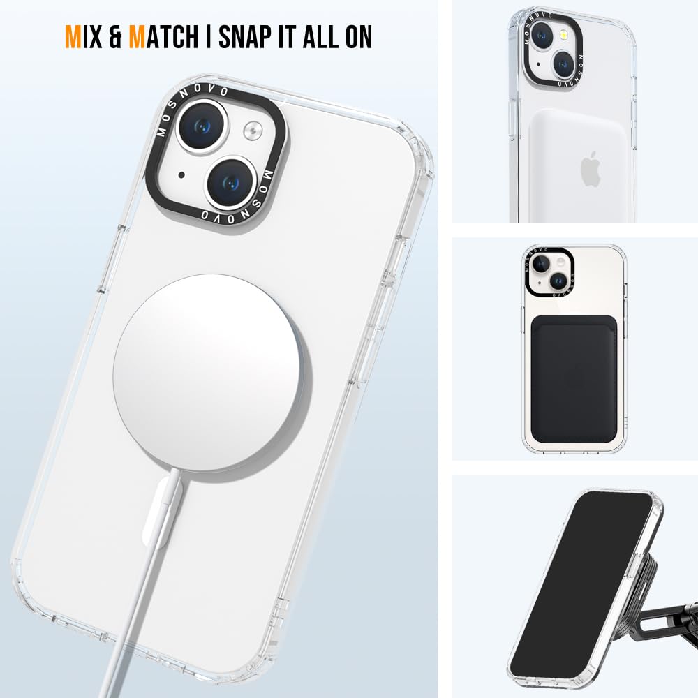 Mosnovo Case For Iphone 14 / Iphone 13, [Compatible With Magsafe] [Buffertech 6.6Ft Military Grade Drop Protection] [Anti Peel O