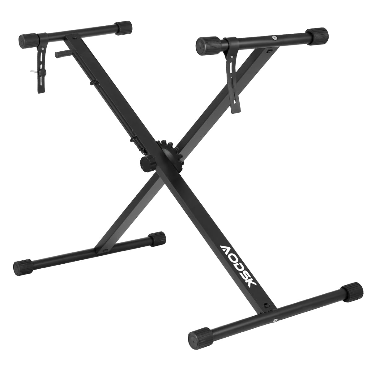 Aodsk Single X Keyboard Stand Adjustable Width & Height,Piano Stand With Locking Straps & Quick Release Mechanism Adjust Height