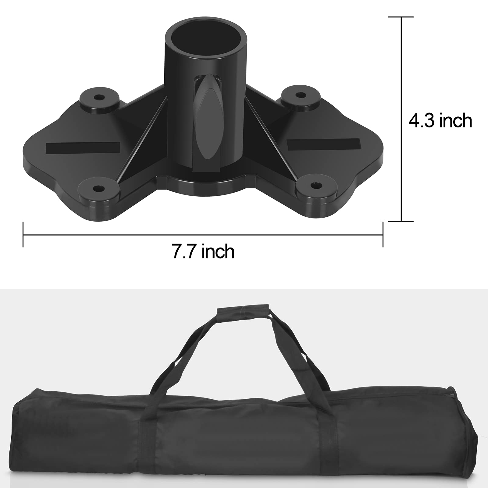 Emart Pa Speaker Stands Pair, Adjustable Height Professional Heavy Duty Dj Tripod With Mounting Bracket And Carrying Bag, Extend From 38 To 71 Inches   Supports 132 Lbs