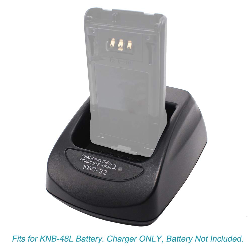 Aimtobest Ksc 32 Charger Compatible For Th D72A Tk 2180 Tk 3180 Tk 5210 Tk 5310 Nx 5200 Nx 5300 Nx 5400 Nx 410 Nx 411 Radio Knb 48L/32N/33L/43L/47L/31A/50Nc/54N Battery