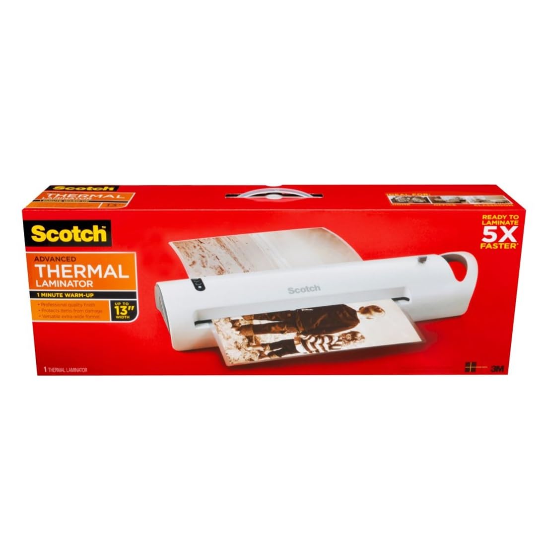 Scotch Thermal Laminator, Extra Wide 13 Inch Input, Ideal For Teachers, Small Offices, Or Home (Tl1302X)