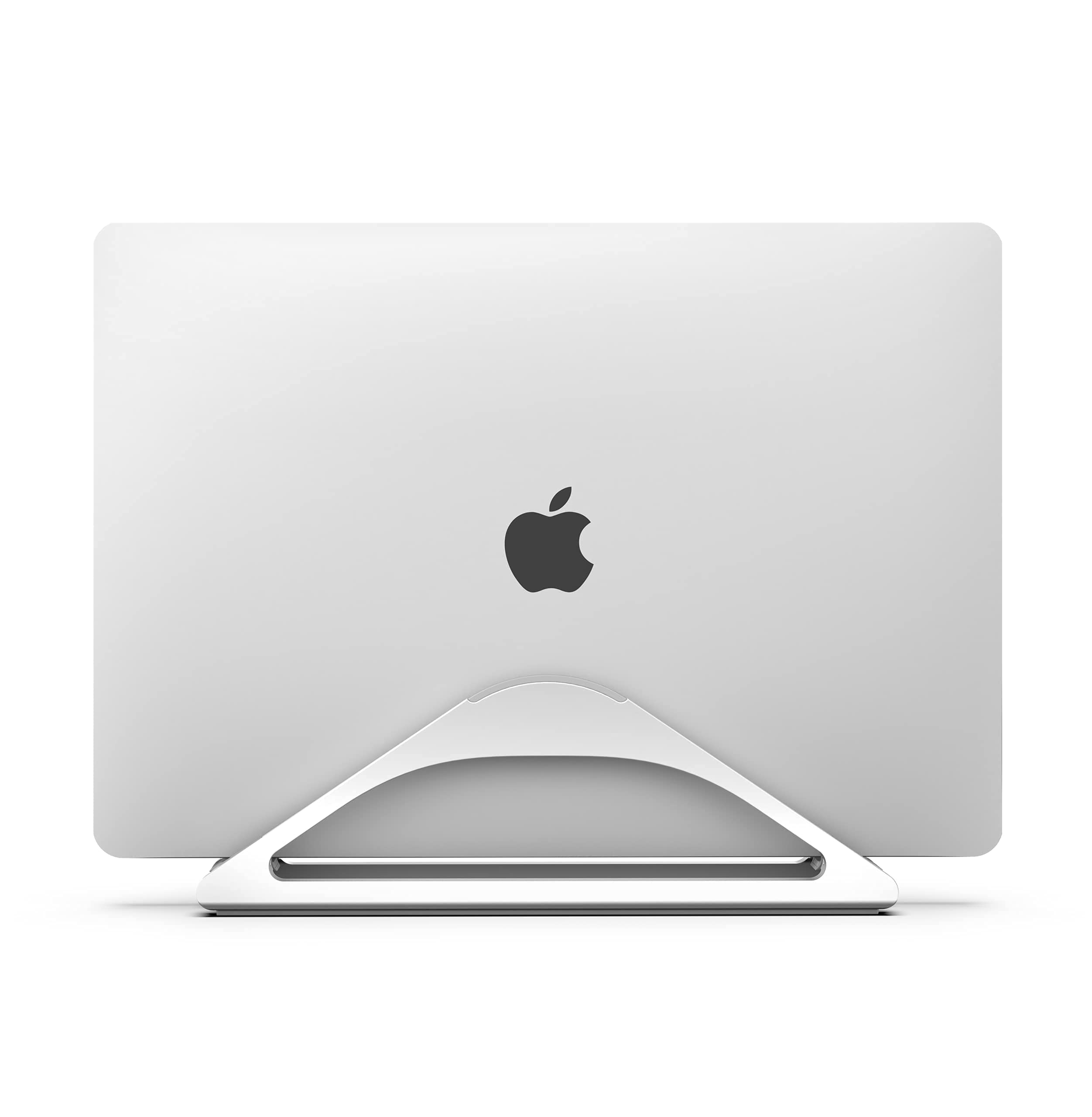 Humancentric Vertical Laptop Stand For Desks (Silver) | Adjustable Holder To Dock Apple Macbook, Macbook Pro, And Other Laptops