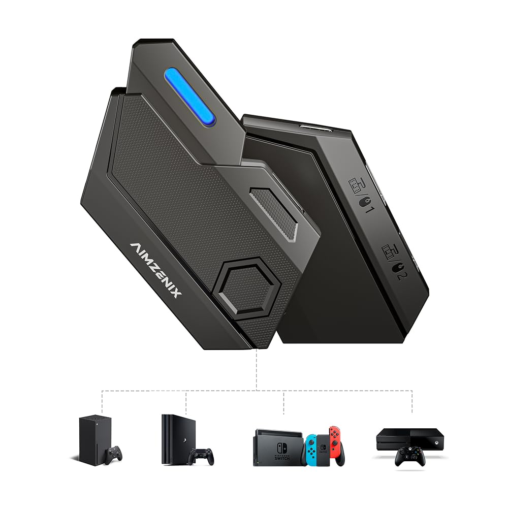 AIMZENIX Keyboard Mouse Adapter for Nintendo Switch 2, Xbox, PlayStation - Emulator Console Compatible with Xbox One, Xbox Serie