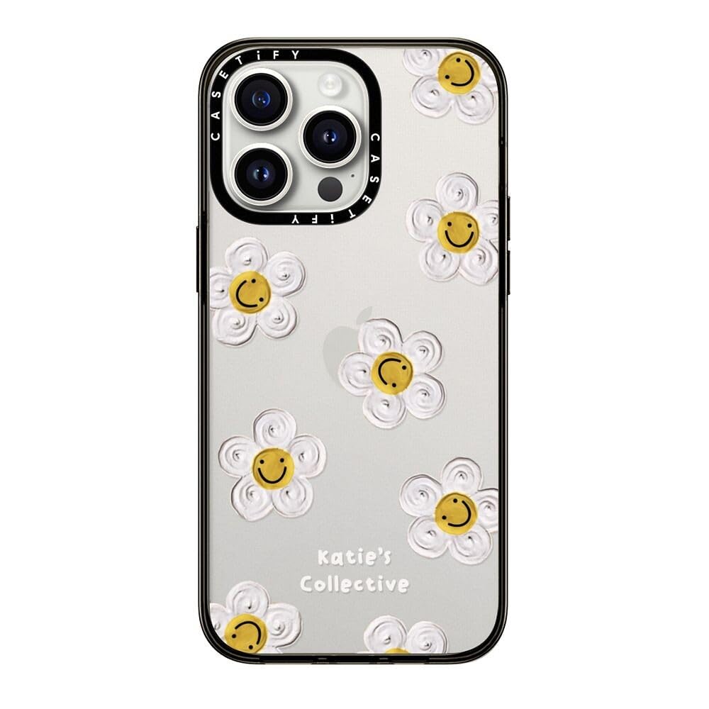 Casetify Compact Iphone 15 Pro Max Case [2X Military Grade Drop Tested / 4Ft Drop Protection]   Flower Prints   Daisy By Katie S