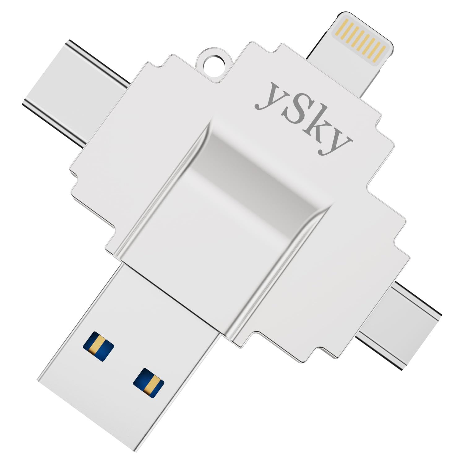 Mfi Certified 128Gb 4In1 Photo Stick For Iphone Flash Drive,Usb Memory Stick Flash Drive For Iphone/Ipad/Android/Pc/Mac, Externa