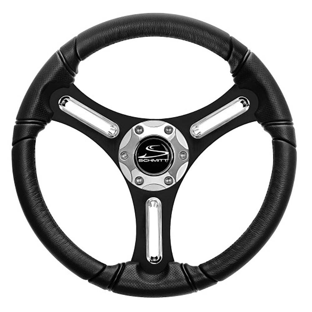 Schmitt Marine Torcello 14'' Wheel - 03 Series - Polyurethane Wheel W/Chrome Spoke Inserts &Amp; Cap - Black Brushed Spokes - 3/,WBAUVB0CVZR4ZNX