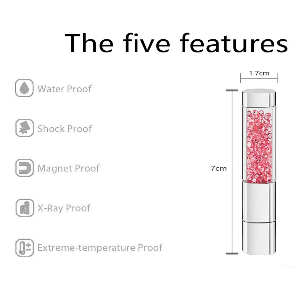 Garrulax Usb Flash Drive, 8Gb  16Gb  32Gb Usb20 Usb Memory Stick Date Storage Pendrive Thumb Drives (32Gb, Light Pink)