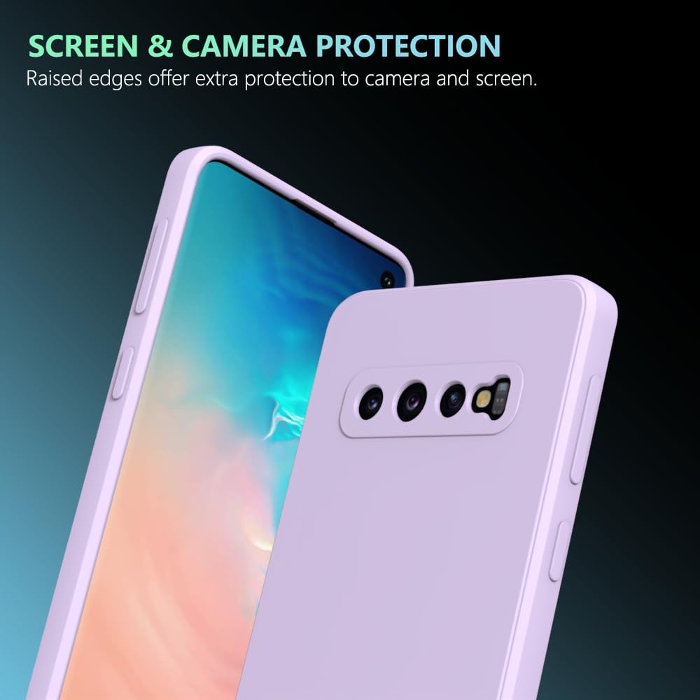 Wogroo For Samsung Galaxy S10 Case Purple, Scratch Resistant With Soft Touch, Slim Thin Phone Cover For Samsung Galaxy S10