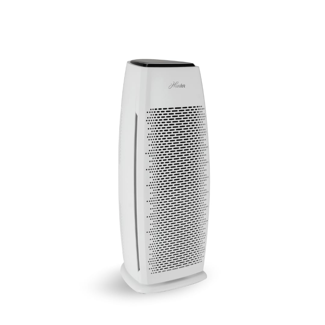 Hunter Air Purifiers for Home Large Room and Bedroom. True HEPA Air Purifier Tower for Pets, Odors, Allergens, Smoke, Dust, VOC