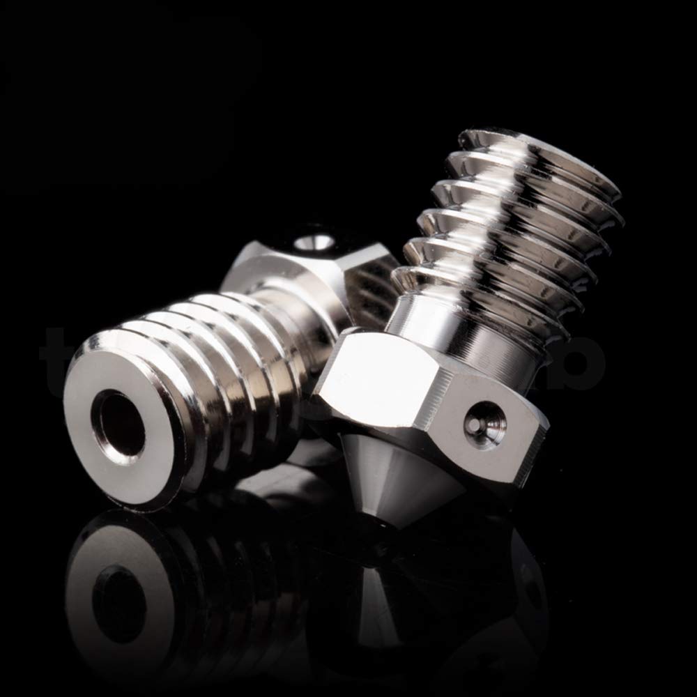 1Pc M6 Plated Copper Nozzle 0.4Mm Non Stick High Temperature Compatible With V6 Hotend Anycubic Chiron Mega Szero 2.0  Prusa I3