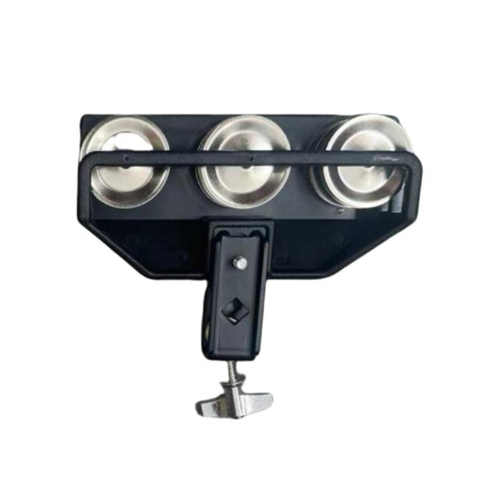 Enakshi (LABEL) Creations Hi Hat Tambourine Easily Mountable Percussion for Ensemble Parties Drum Kits BlackMusical Instruments 