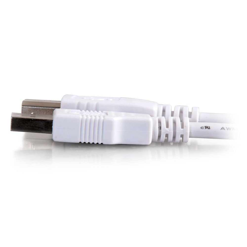 C2G Usb Cable, Usb 2.0 Cable, Usb A To B Cable, 3.28 Feet (1 Meter), White, Cables To Go 13171