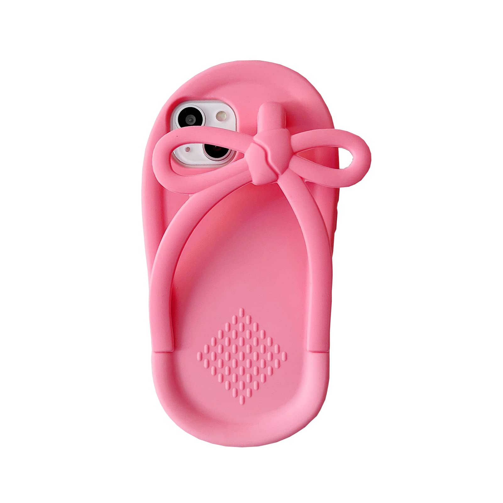 Yakvook Kawaii Phone Cases Apply To Iphone 13 Pro Max,Cute Cartoon Flip Flops Pink Phone Case Unique Fun Cover Case 3D Iphone 13