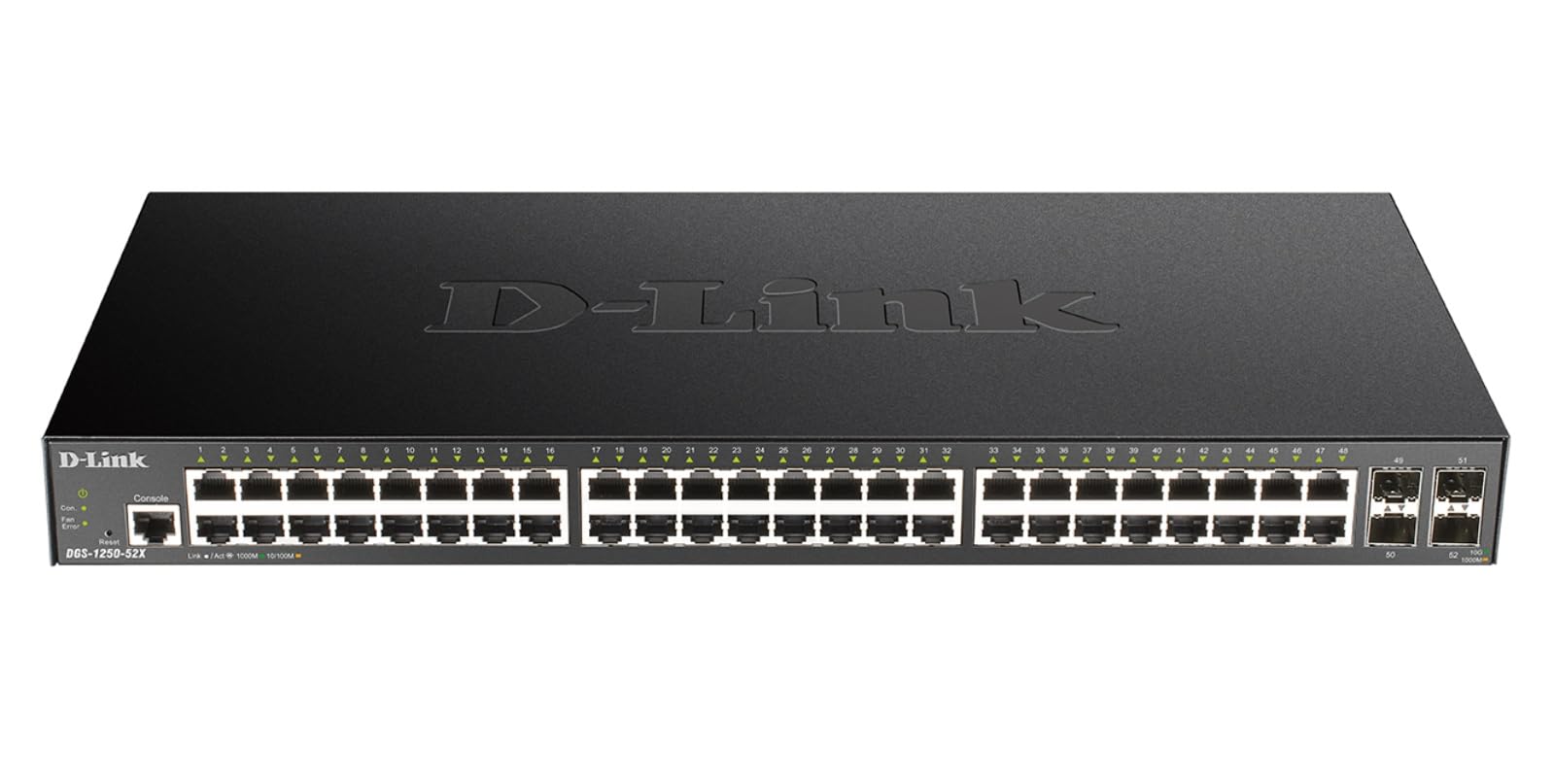 D-Link Dgs-1250-52X-6Kv 52-Port Smart Managed Gigabit Switch With 10-Gigabit Upl