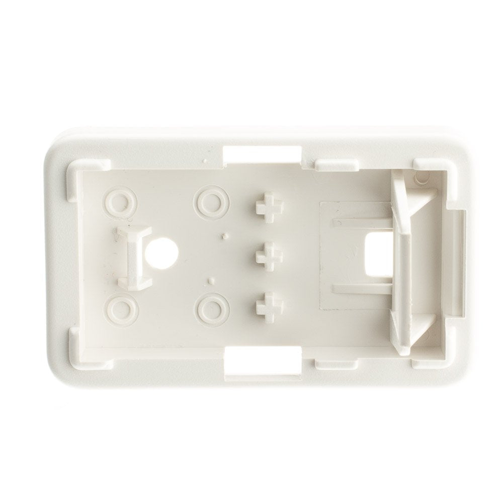 Cablewholesale 1 Port Keystone Jack Surface Mount Box, White, Surface Mount Box For Networking, Home Theatre, Security/Surveilla