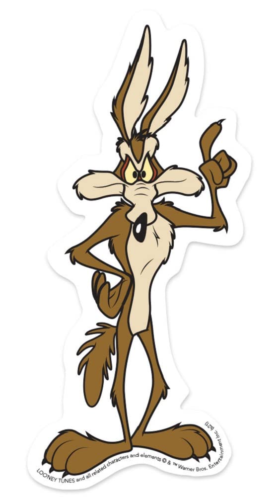 Paper House Productions Looney Tunes Wile E. Coyote Die-Cut 3.8 Vinyl Sticker
