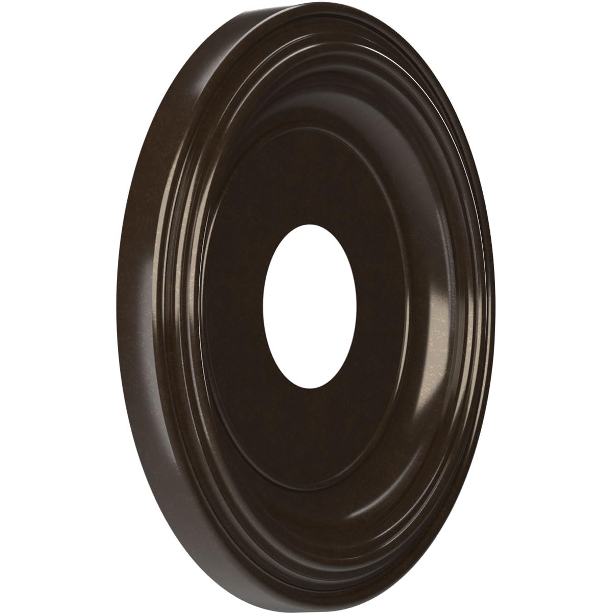 13Od X 3 1/2Id X 1 1/4P Traditional Thermoformed Pvc Ceiling Medallion (Fits Canopies Up To 7 1/2), Universal Metallic Rustic Mi