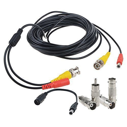 Flashmen Bnc Cable 25Ft 4Pack, Hd Security Camera Cables Heavy Duty Bnc Video Power Cable Bnc Wire Extension For Cctv Dvr Securi
