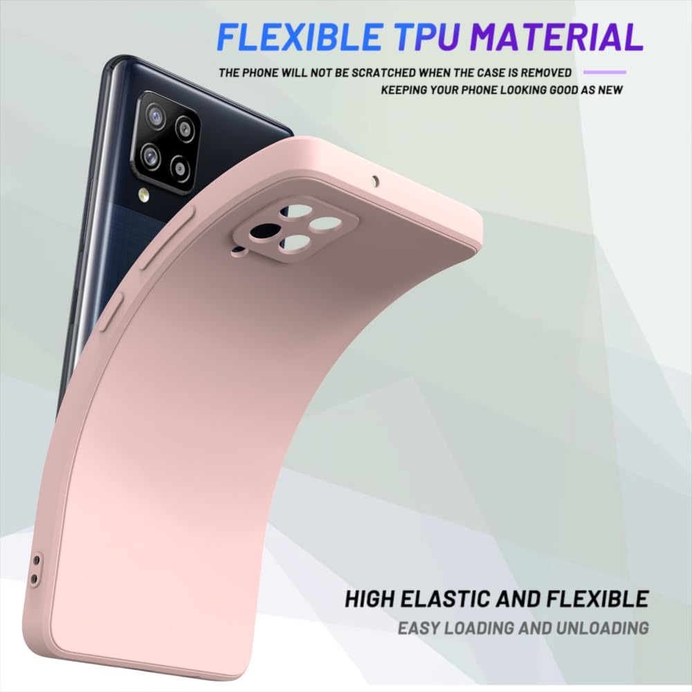 Wogroo For Samsung Galaxy A42 Case Pink, Scratch Resistant With Soft Touch, Slim Thin Phone Cover For Samsung Galaxy A42