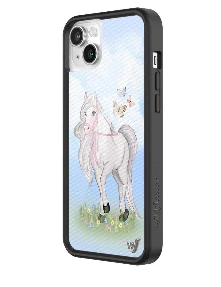Wildflower Cases - Precious Pony Case, Compatible With Apple Iphone 14 Plus | Horse, Blue, Sky, White, Coquette, Cute - Protecti