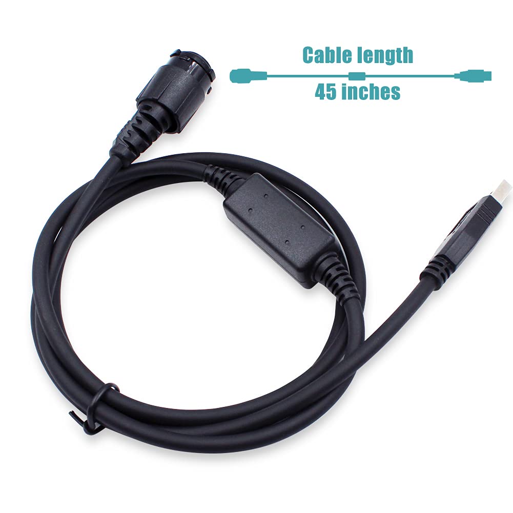 Accessoryway Replace Hkn6184 Usb Programming Channel Cable For Motorola Mototrbo Apx 4500 Apx 6500 Apx 7500 Xtl5000 Xtl2500 Xpr