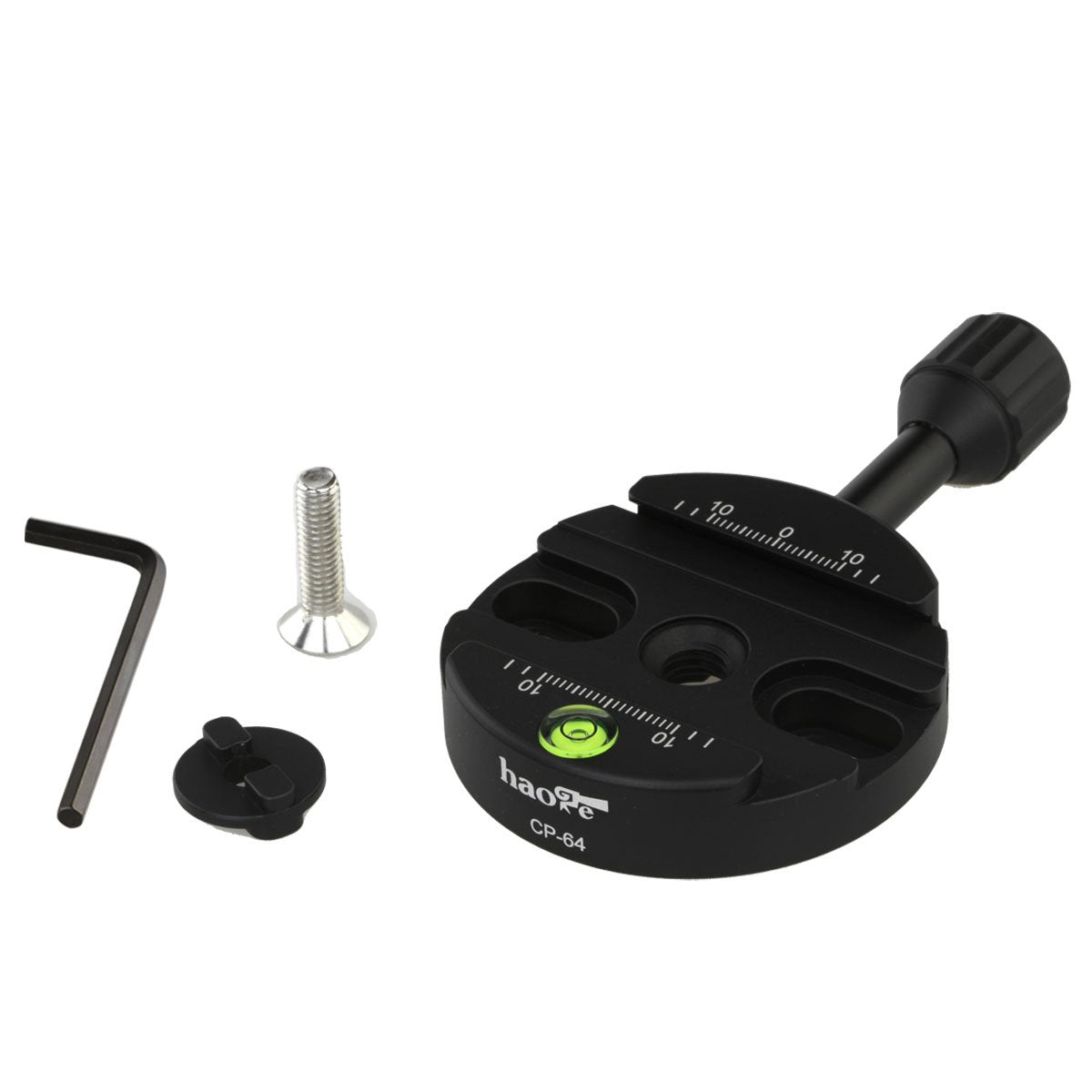 Haoge Combo Boss Adapter Convertor With Cp 64 64Mm Arca Swiss Compatible Quick Release Clamp For Manfrotto Tripod Ball Head Clamp Replacement